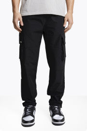 Slim Leg Cargo Pants - Black