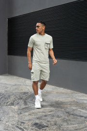 Virtue co-ord set in Brown
