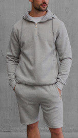 HC Gold Zip Short Tracksuit in Baby Blue